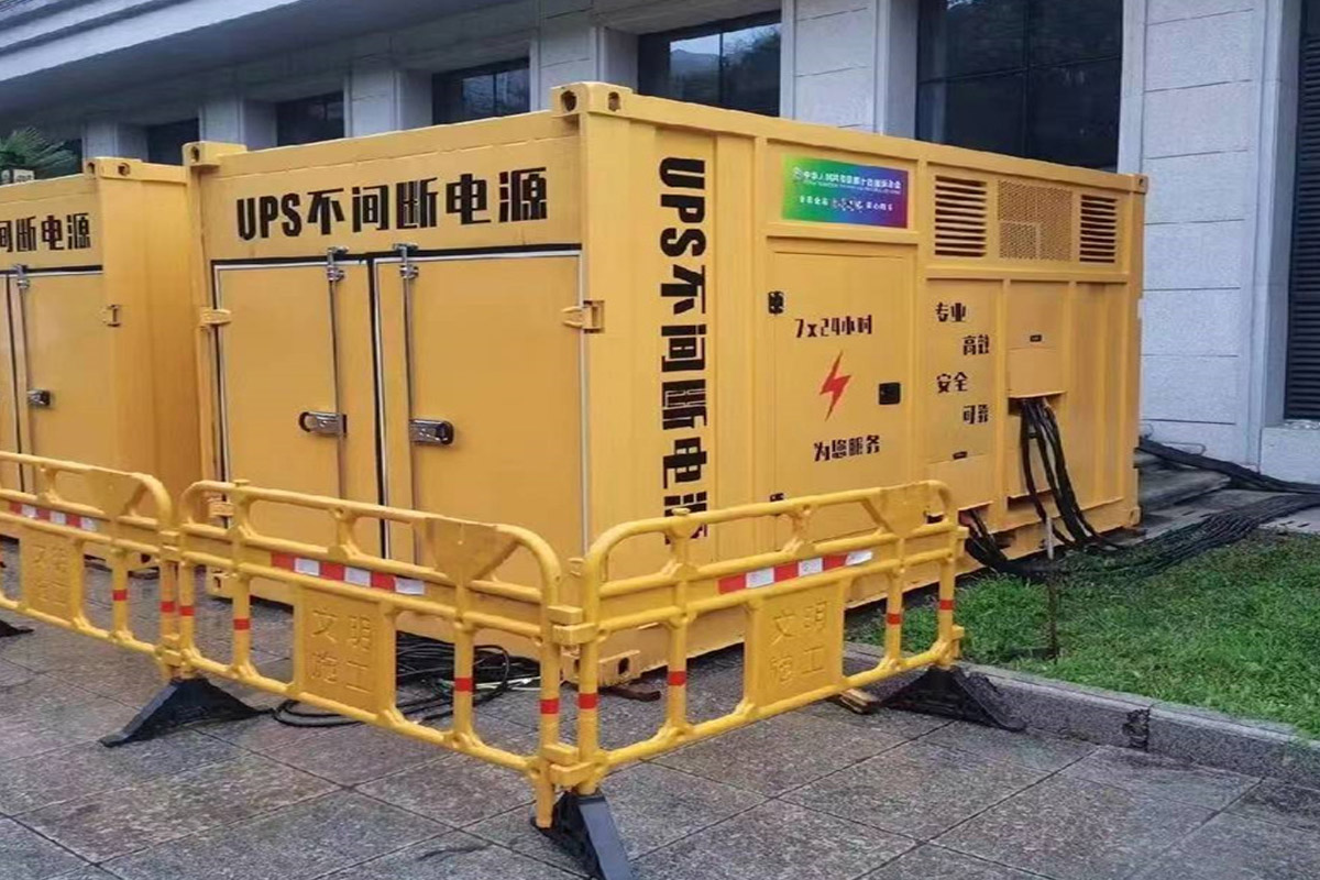 台州发电机租赁施工现场