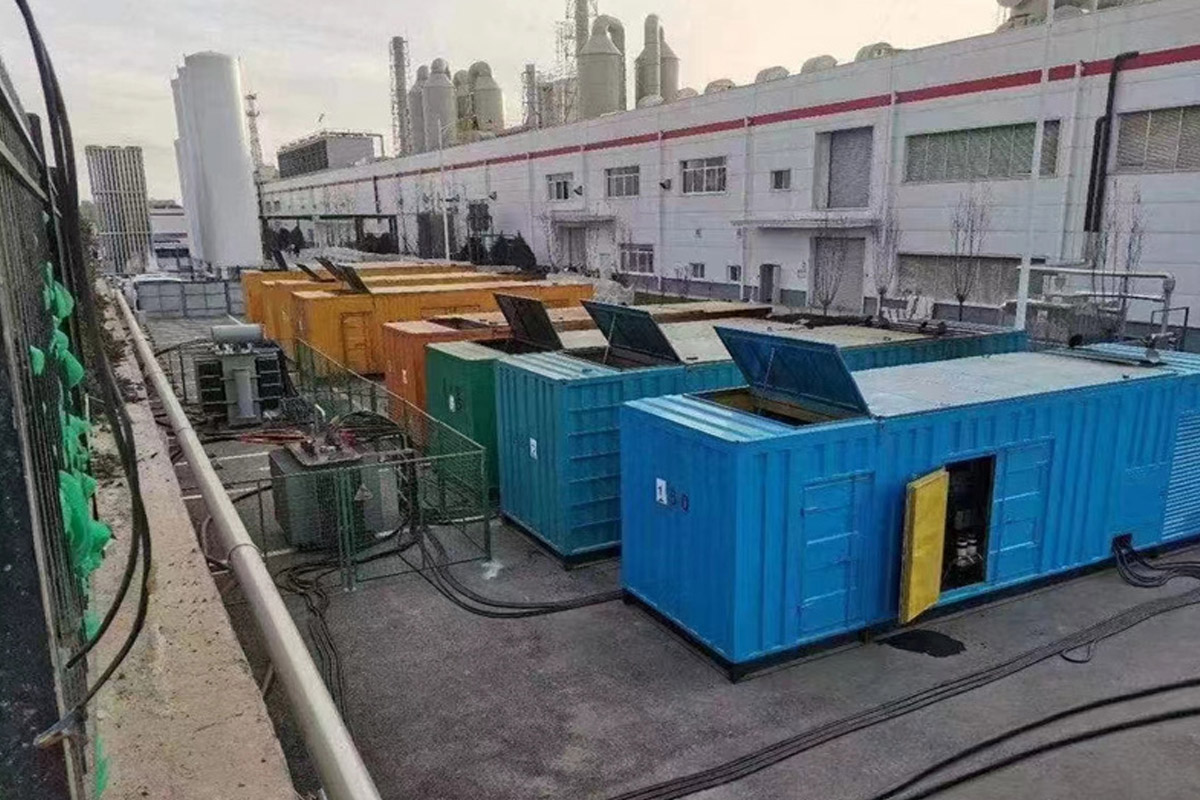 台州发电机租赁施工现场